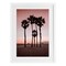 Stupell Industries Stanta Monica Palms Pink Framed Print Under Glass, design by Natalie Carpentieri